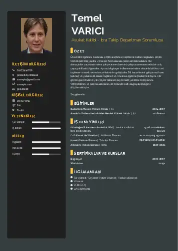 Hukuk Sekreteri Cv Örnekleri cv indir